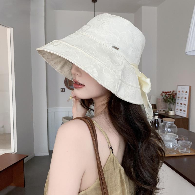 Bucket Hat Women Summer Hat Fisherman Cap Female Korean Sunhat Travel Sun Protection Foldable Flower Pattern Bow Sun Hat Female 56-58cm білий
Bucket Hat Women Summer Hat Fisherman Cap Female Korean Sunhat Travel Sun Protection Foldable Flower Pattern Bow Sun Hat Female 56-58cm білий