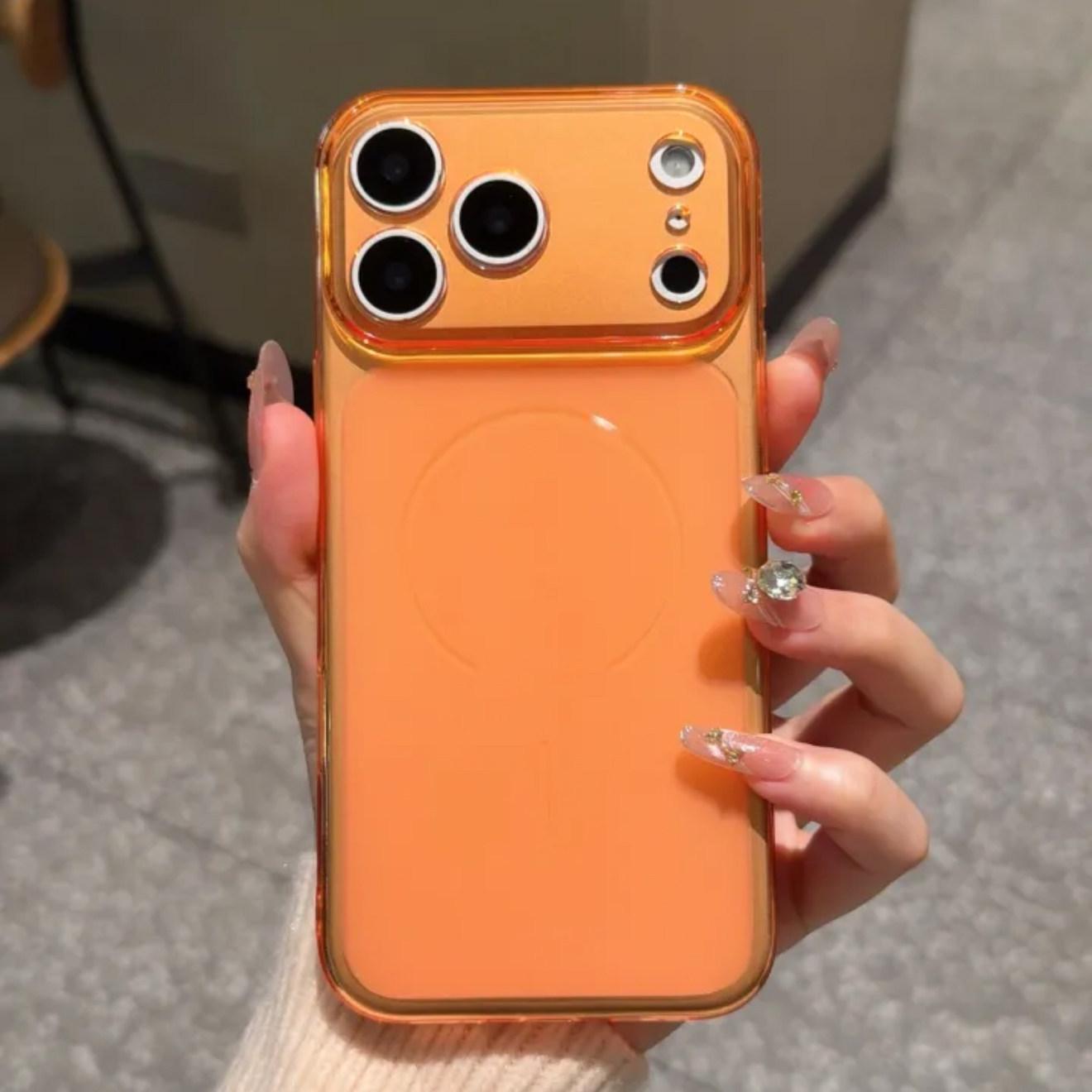 Matte Magnetic Phone Case: Transforms for iPhone 17 Pro Max and 16 to Simple, Protective Style. 13 Pro светло-оранжевый
Matte Magnetic Phone Case: Transforms for iPhone 17 Pro Max and 16 to Simple, Protective Style. 13 Pro светло-оранжевый