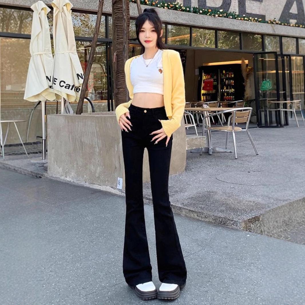Women s High Waist Micro-Flare Jeans - Winter 2025 Slim Fit, Elastic, Floor-Length Pants XS чорний
Women s High Waist Micro-Flare Jeans - Winter 2025 Slim Fit, Elastic, Floor-Length Pants XS чорний