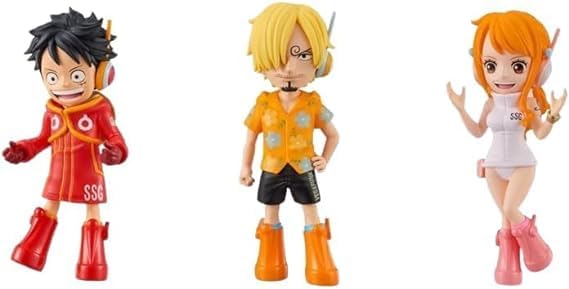 One Piece World коллекционная фигурка Яйцеголовый 1 Яйцеголовый выпуск Фигурка 7 см Набор из 3 штук примерно. (Луффи, Санджи, Нами))
One Piece World коллекционная фигурка Яйцеголовый 1 Яйцеголовый выпуск Фигурка 7 см Набор из 3 штук примерно. (Луффи, Санджи, Нами))