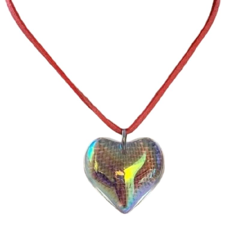 Stylish Heart Pendant Chain Sturdy Glass Charm Necklace Jewelry Accessory with Colorful Heart for Contemporary Women помаранчевий
Stylish Heart Pendant Chain Sturdy Glass Charm Necklace Jewelry Accessory with Colorful Heart for Contemporary Women помаранчевий
