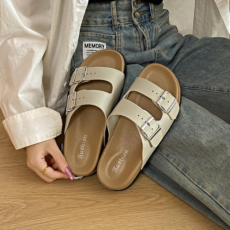 Belt buckle new thick-soled cool slippers women s French outer wear spring and summer fashion soft-soled beach shoes seaside sandals women 40 світло-сірий колір
Belt buckle new thick-soled cool slippers women s French outer wear spring and summer fashion soft-soled beach shoes seaside sandals women 40 світло-сірий колір