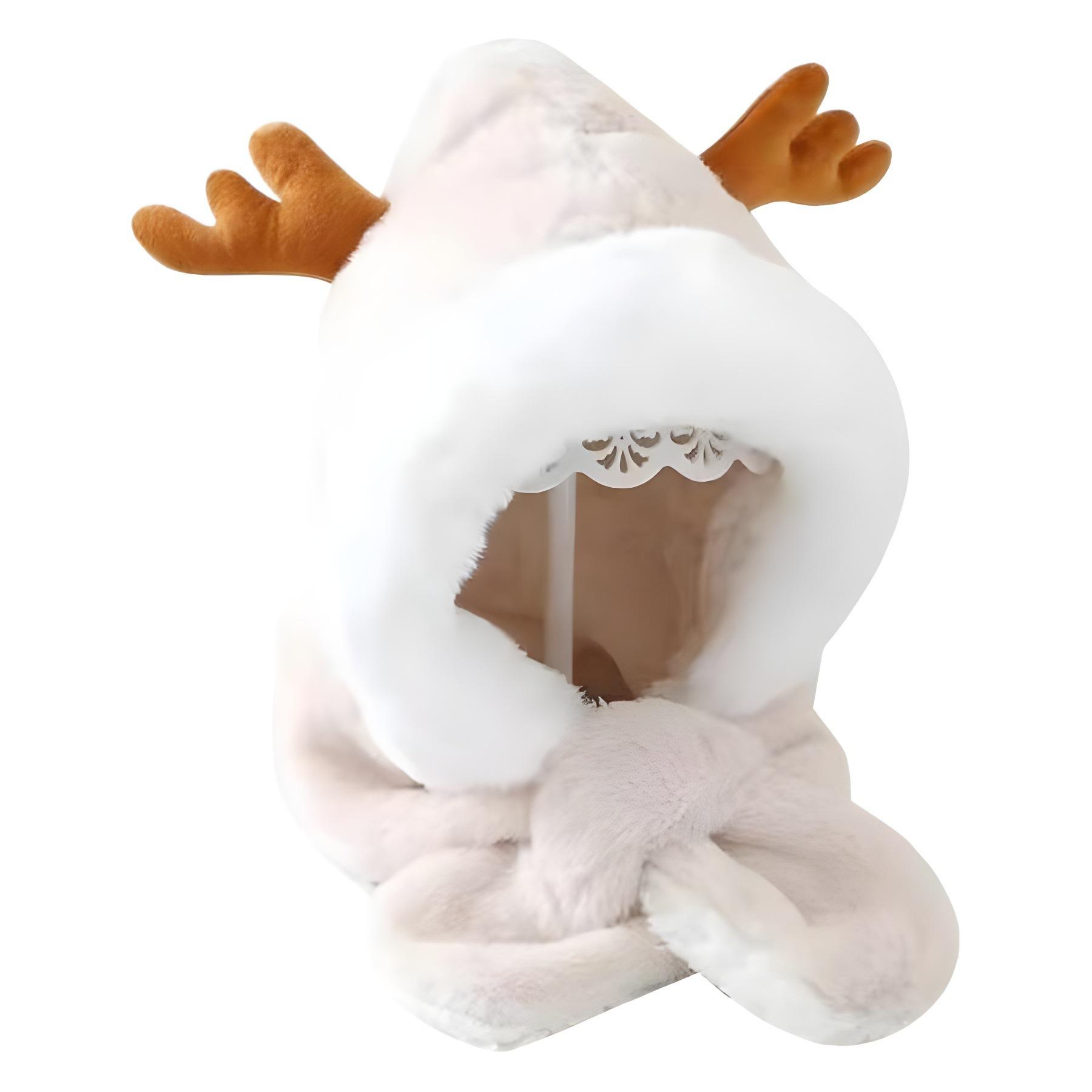 Autumn and winter children s hats and scarves integrated boys and girls cute plush thickened Christmas hats baby windproof antlers
Autumn and winter children s hats and scarves integrated boys and girls cute plush thickened Christmas hats baby windproof antlers