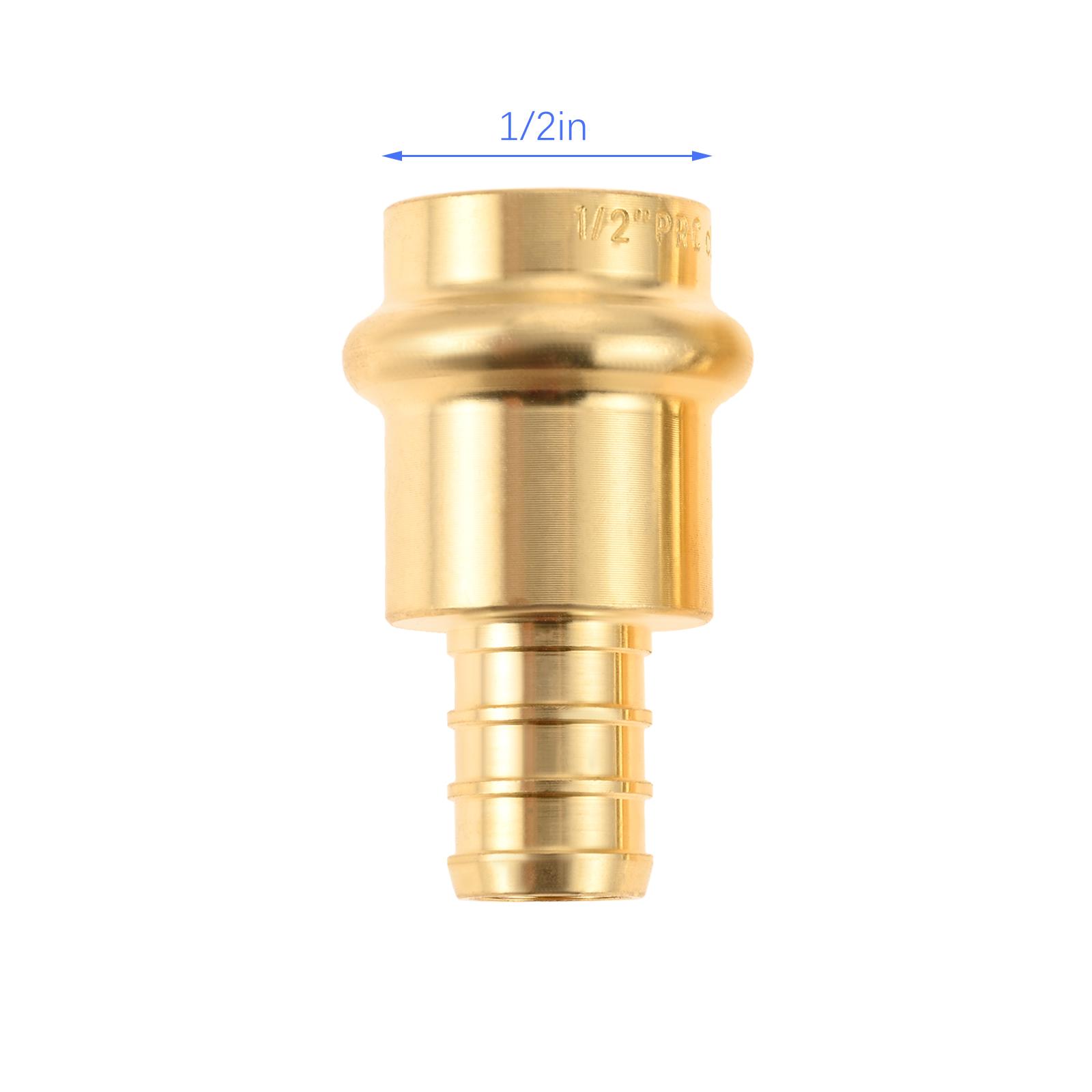 10pcs Lead-free Copper to PEX Adapter 1/2Inch or 3/4Inch Press Fittings Quick Connection of Copper Tube and PEX-B Pipe 300 PSI
10pcs Lead-free Copper to PEX Adapter 1/2Inch or 3/4Inch Press Fittings Quick Connection of Copper Tube and PEX-B Pipe 300 PSI