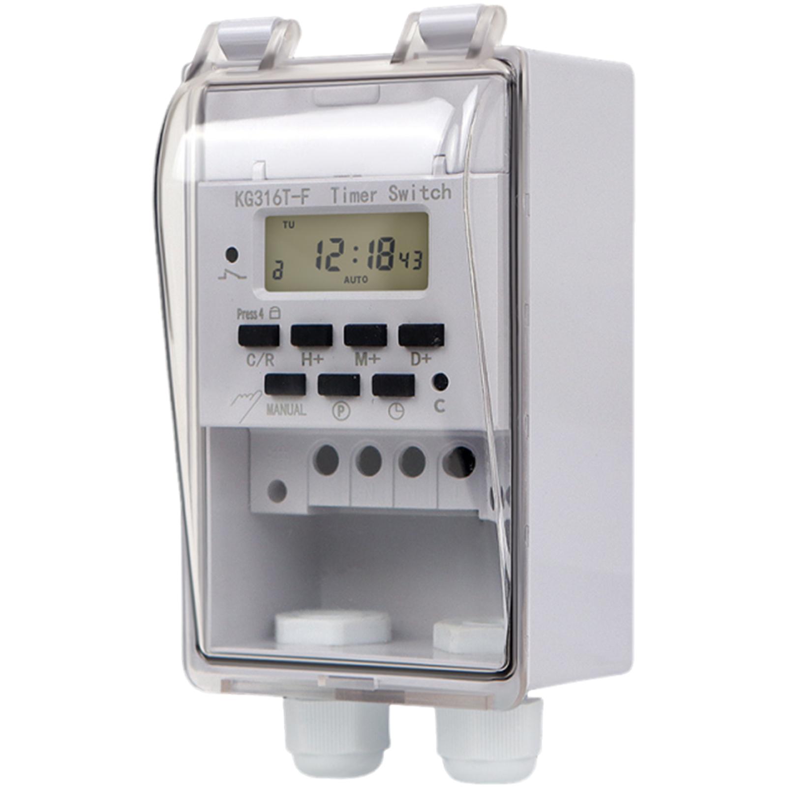 Weatherproof Digital Timer Controllers 110V 40A Timer Component for Indoor Outdoor Lighting Fountains Electrical Devices 1
Weatherproof Digital Timer Controllers 110V 40A Timer Component for Indoor Outdoor Lighting Fountains Electrical Devices 1