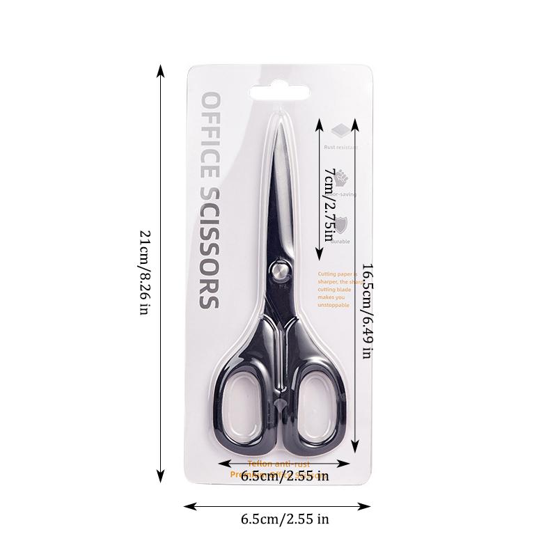 Black Titanium Office Scissors,Stainless Steel Scissors Anti Rust,Handmade Paper Cut DIY Domestic Tailor Office Student Use
Black Titanium Office Scissors,Stainless Steel Scissors Anti Rust,Handmade Paper Cut DIY Domestic Tailor Office Student Use