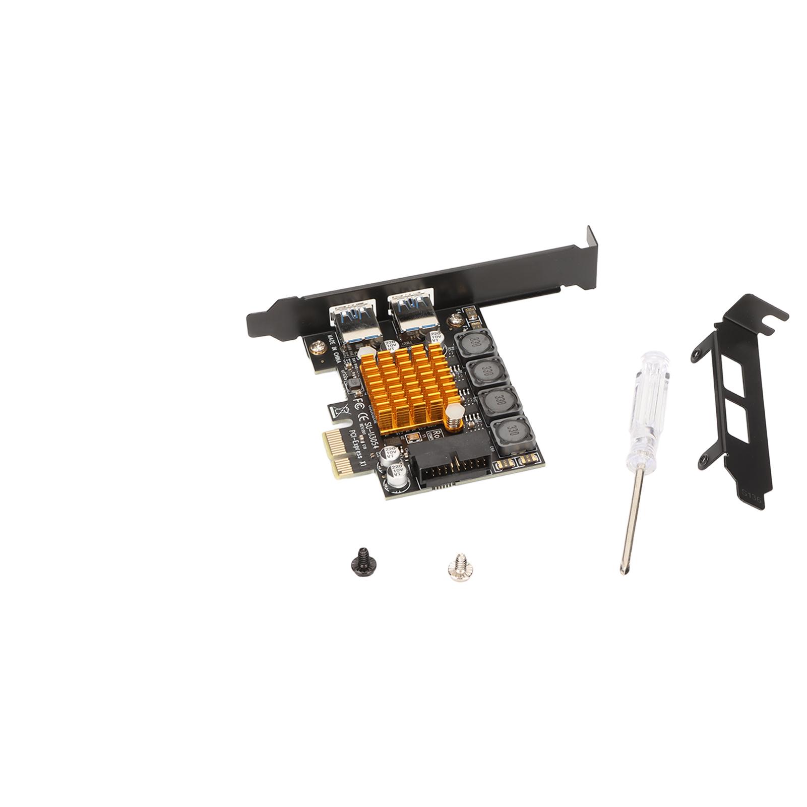 PCI E to USB 3.0 Expansion Card 5Gbps Transmission 19pin Independent Protection Good Heat
PCI E to USB 3.0 Expansion Card 5Gbps Transmission 19pin Independent Protection Good Heat