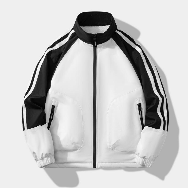 Осенне-зимняя новая мужская повседневная спортивная куртка с воротником-стойкой, ворсистая и утолщенная, теплая, модная мужская бейсбольная майка с тремя полосками M белый
Осенне-зимняя новая мужская повседневная спортивная куртка с воротником-стойкой, ворсистая и утолщенная, теплая, модная мужская бейсбольная майка с тремя полосками M белый