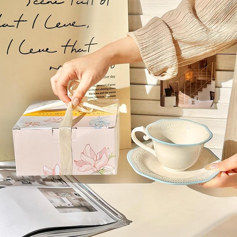 Gift Box Style French Style Relief Ceramic Cup Dish Sets 250ml Pigmented Craft Handle Exquisite Mugs Afternoon Tea Dessert Dish 200-400ml
Gift Box Style French Style Relief Ceramic Cup Dish Sets 250ml Pigmented Craft Handle Exquisite Mugs Afternoon Tea Dessert Dish 200-400ml