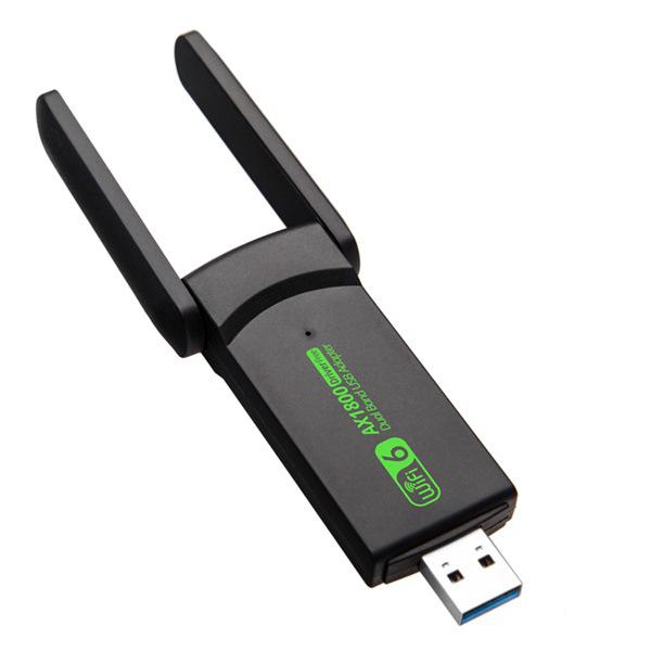 Black Plastic WiFi6 1800M USB Wireless Network Card (Driver-free) Other
Black Plastic WiFi6 1800M USB Wireless Network Card (Driver-free) Other