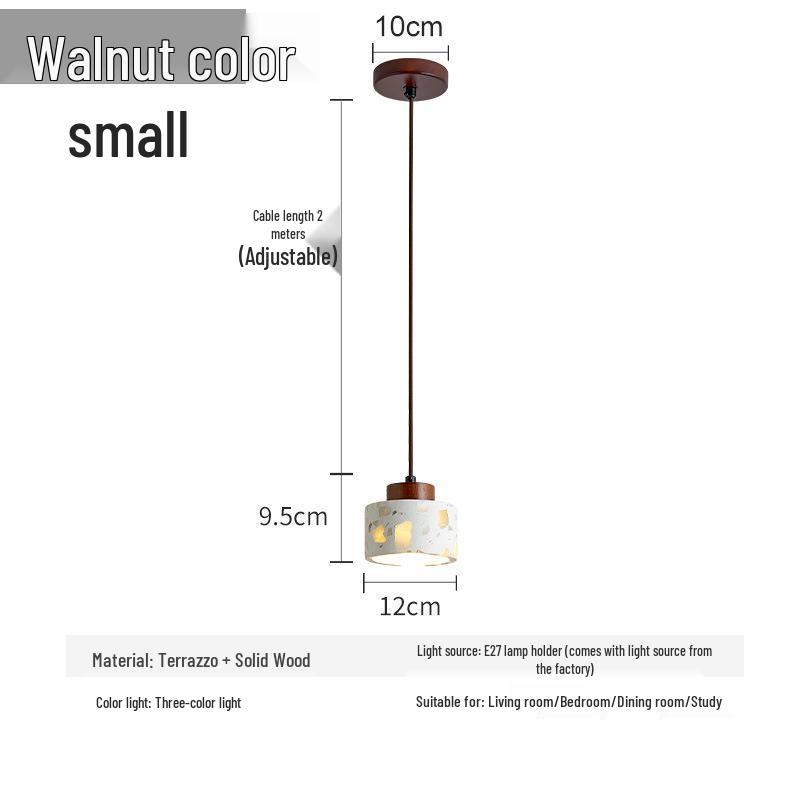 Terrazzo Cream Bedside Pendant Light - Modern Style for Master Bedroom, Living Room, Bar, Staircase, or Entryway. Original LED Light Source (Warm Light)
Terrazzo Cream Bedside Pendant Light - Modern Style for Master Bedroom, Living Room, Bar, Staircase, or Entryway. Original LED Light Source (Warm Light)