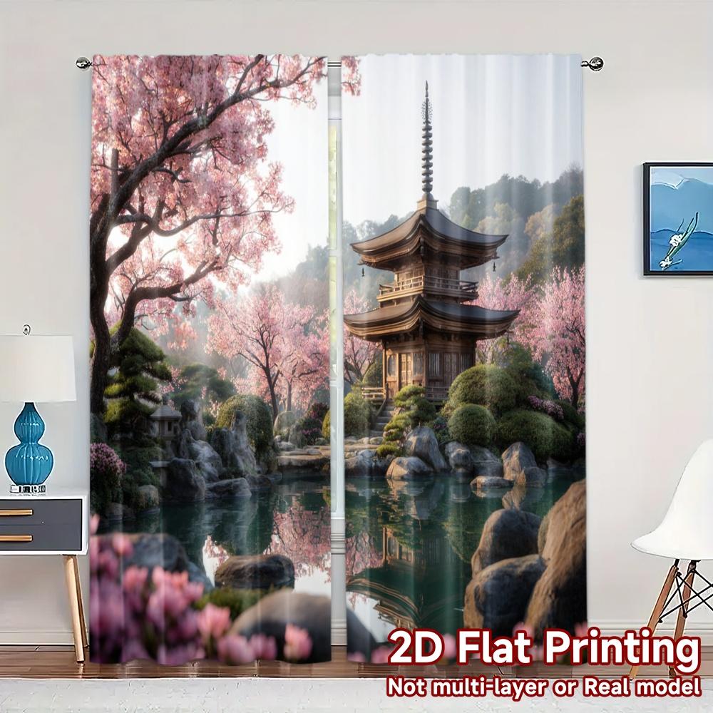 2pcs 2D FLAT PRINTING Curtains (Without Rod) Cherry Oasis Popular Curtains&Window Treatment Durable 100% Polyester Fabric 100*130 Grommet Top 1pcs
2pcs 2D FLAT PRINTING Curtains (Without Rod) Cherry Oasis Popular Curtains&Window Treatment Durable 100% Polyester Fabric 100*130 Grommet Top 1pcs