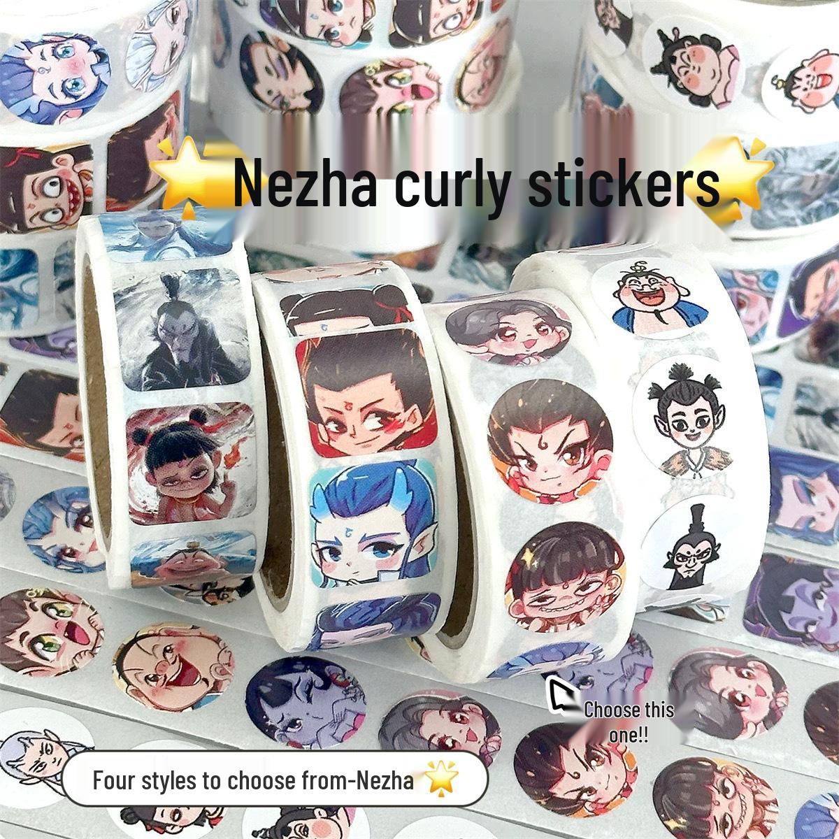 Nezha & Ao Bing Cute Emoji Roll Stickers - Cartoon Decoration & Seals 2.0 size, 500 stickers per roll
Nezha & Ao Bing Cute Emoji Roll Stickers - Cartoon Decoration & Seals 2.0 size, 500 stickers per roll