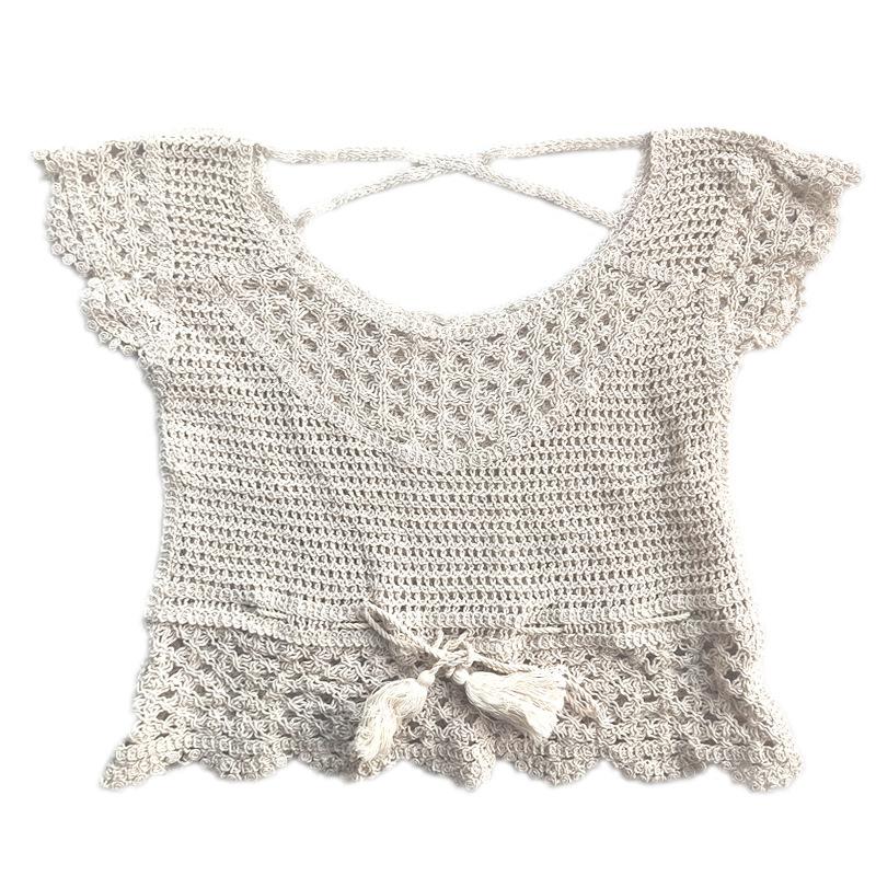 Knitted Short-Sleeved Embroidered Hollow Women S Top Crochet Rope Embroidered Cotton Summer Cool Vest Tied Wheat Ear Waist Rope one size fits all абрикосовый
Knitted Short-Sleeved Embroidered Hollow Women S Top Crochet Rope Embroidered Cotton Summer Cool Vest Tied Wheat Ear Waist Rope one size fits all абрикосовый