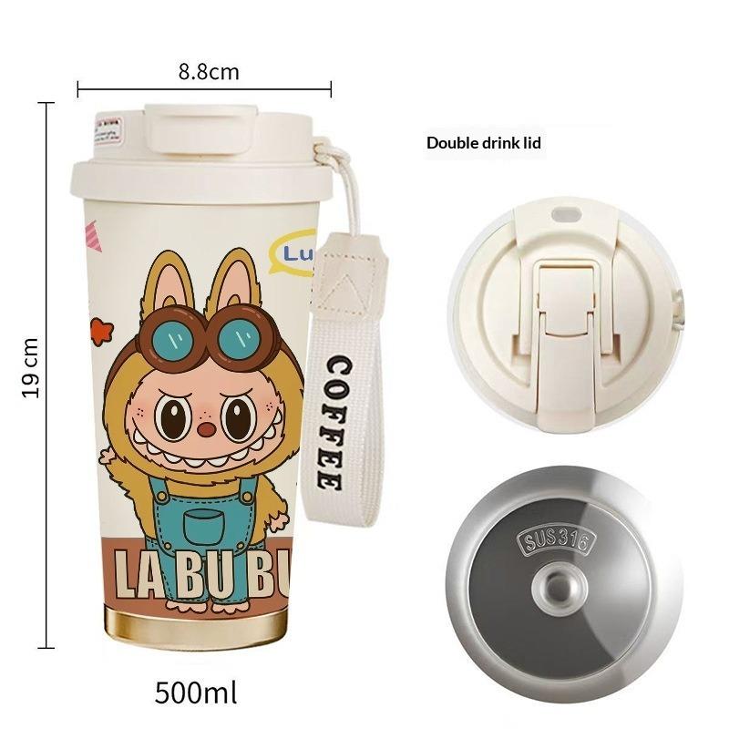 Coffee cup 316 stainless steel insulated cup high-value men s and women s water cup cartoon double drink straw cup 530ML
Coffee cup 316 stainless steel insulated cup high-value men s and women s water cup cartoon double drink straw cup 530ML