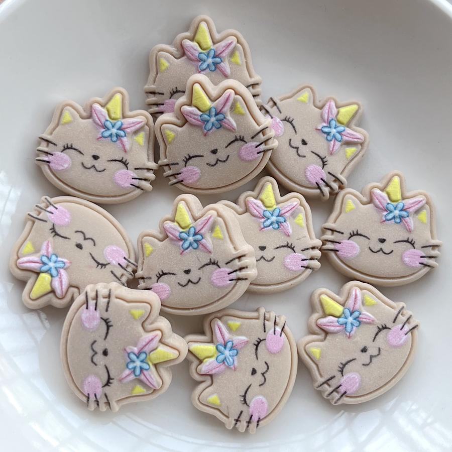 10 предметів усміхненої голови кота зі смоли, плоскої спинки, декоративного альбому для записок своїми руками, шпильки для волосся, аксесуарів для прикраси волосся сірий
10 предметів усміхненої голови кота зі смоли, плоскої спинки, декоративного альбому для записок своїми руками, шпильки для волосся, аксесуарів для прикраси волосся сірий