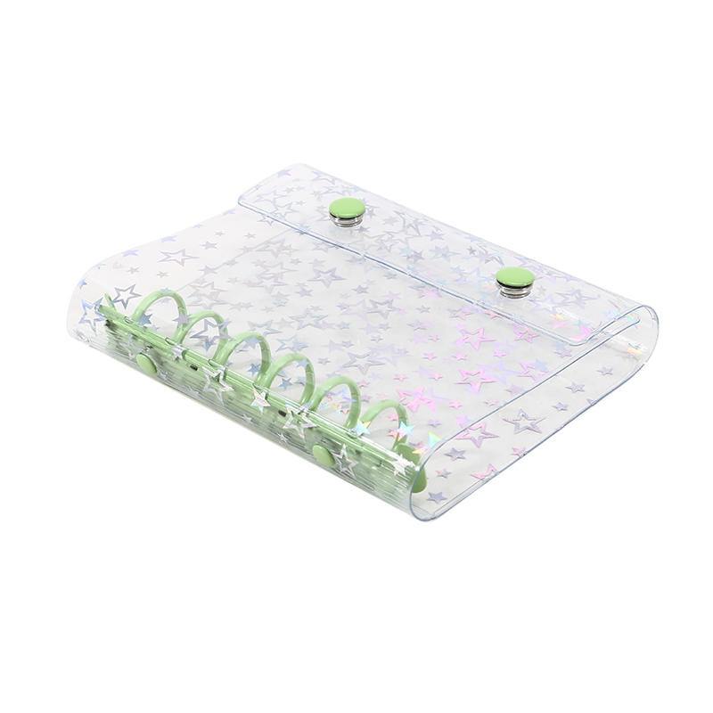 A7 Binder Cover Star Glitter Design 6-Ring Loose-leaf Notebook Shell With Double Buttons No Inner Pages For Journal & Planner зелений
A7 Binder Cover Star Glitter Design 6-Ring Loose-leaf Notebook Shell With Double Buttons No Inner Pages For Journal & Planner зелений