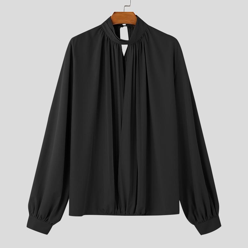 INCERUN Мужские рубашки с длинным рукавом-буф, глубоким V-образным вырезом, вырезами и оборками, повседневные свободные топы 2XL чёрный
INCERUN Мужские рубашки с длинным рукавом-буф, глубоким V-образным вырезом, вырезами и оборками, повседневные свободные топы 2XL чёрный