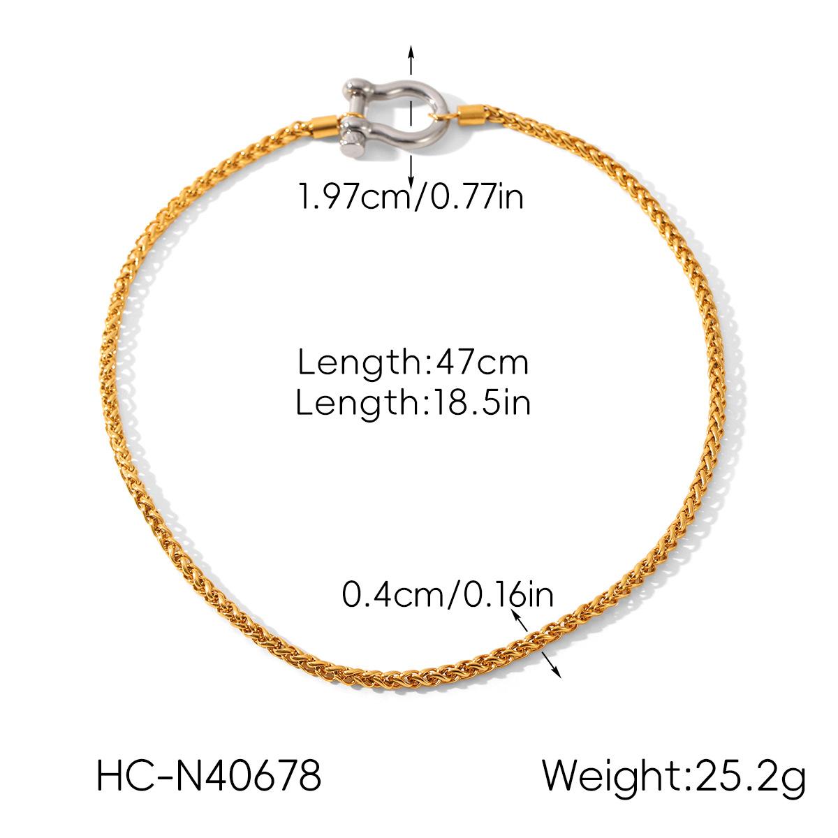 Unique Jewelry Color-block Stainless Steel Carabiner Pendant Necklace Niche Light Luxury Choker Titanium Steel Necklace
Unique Jewelry Color-block Stainless Steel Carabiner Pendant Necklace Niche Light Luxury Choker Titanium Steel Necklace