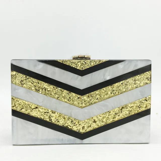 Boutique De FGG Striped Women Acrylic Box Clutch Evening Bags Party Dinner Chain Shoulder & Crossbody Purses and Handbags Fit Iphone 12 PRO
Boutique De FGG Striped Women Acrylic Box Clutch Evening Bags Party Dinner Chain Shoulder & Crossbody Purses and Handbags Fit Iphone 12 PRO