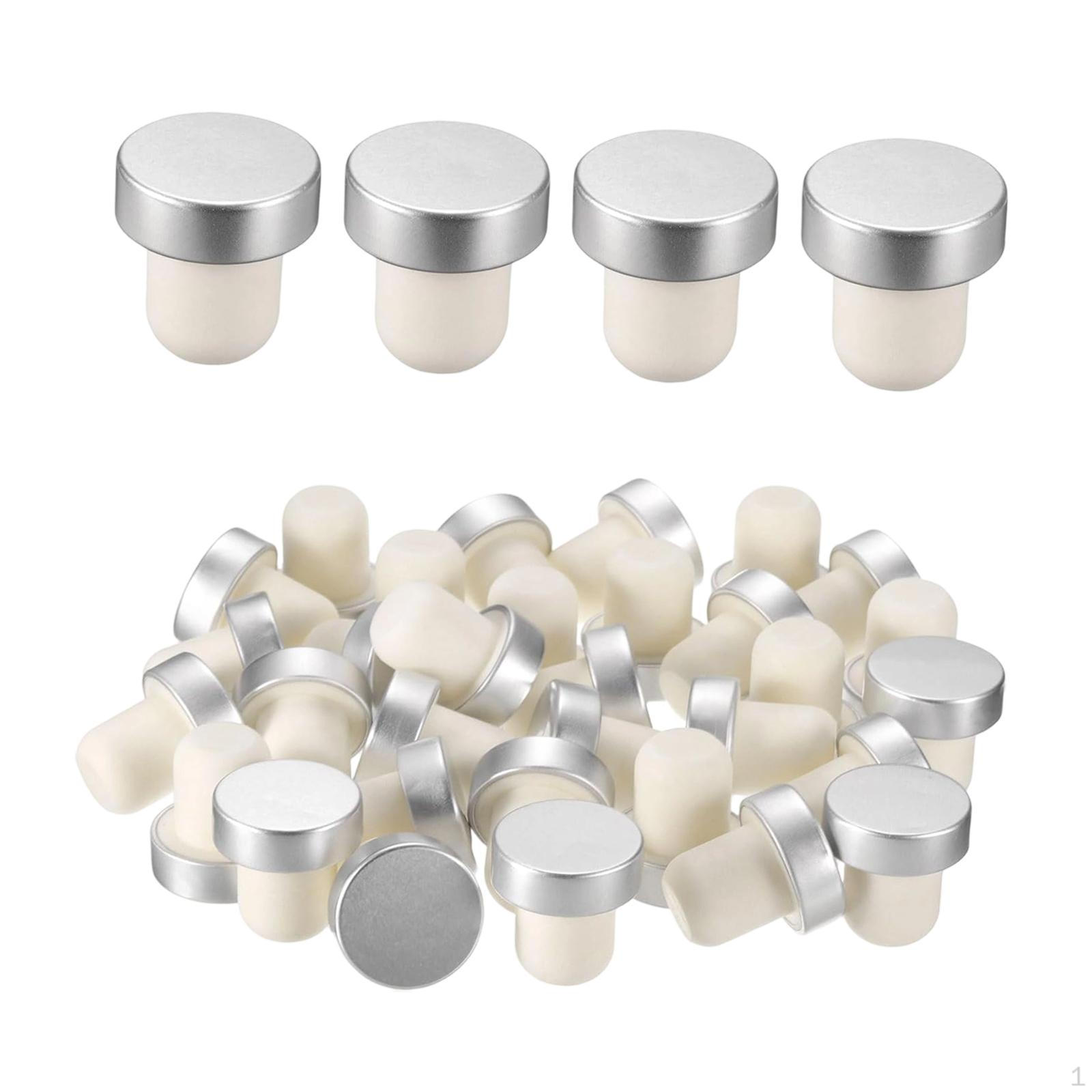 36 Bottle Stoppers, 19.5mm, for Crafts, to Keep Beer Sealed, Soft And Reusable. Silver
36 Bottle Stoppers, 19.5mm, for Crafts, to Keep Beer Sealed, Soft And Reusable. Silver