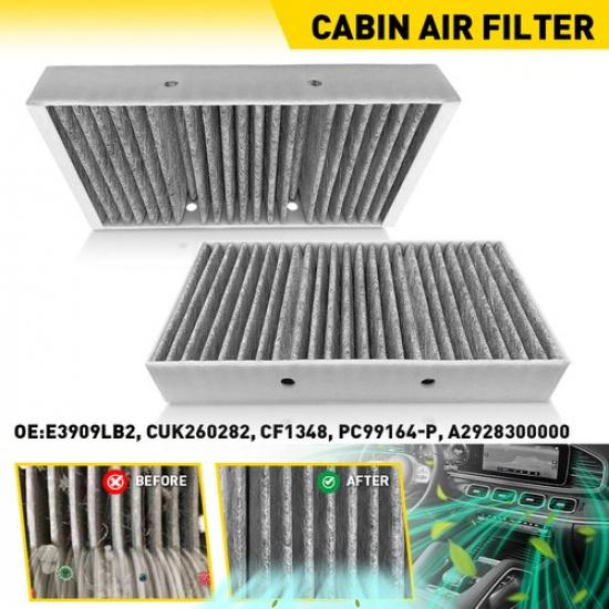 2x Activated Cabin Carbon Air Filter Fit Mercedes-Benz GL350 GL450 GLS450 ML550
2x Activated Cabin Carbon Air Filter Fit Mercedes-Benz GL350 GL450 GLS450 ML550