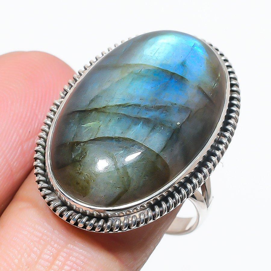 Натуральный драгоценный камень лабрадорит, ручная работа, кольцо из чистого серебра 925 пробы, размер 10 t7H41
Натуральный драгоценный камень лабрадорит, ручная работа, кольцо из чистого серебра 925 пробы, размер 10 t7H41