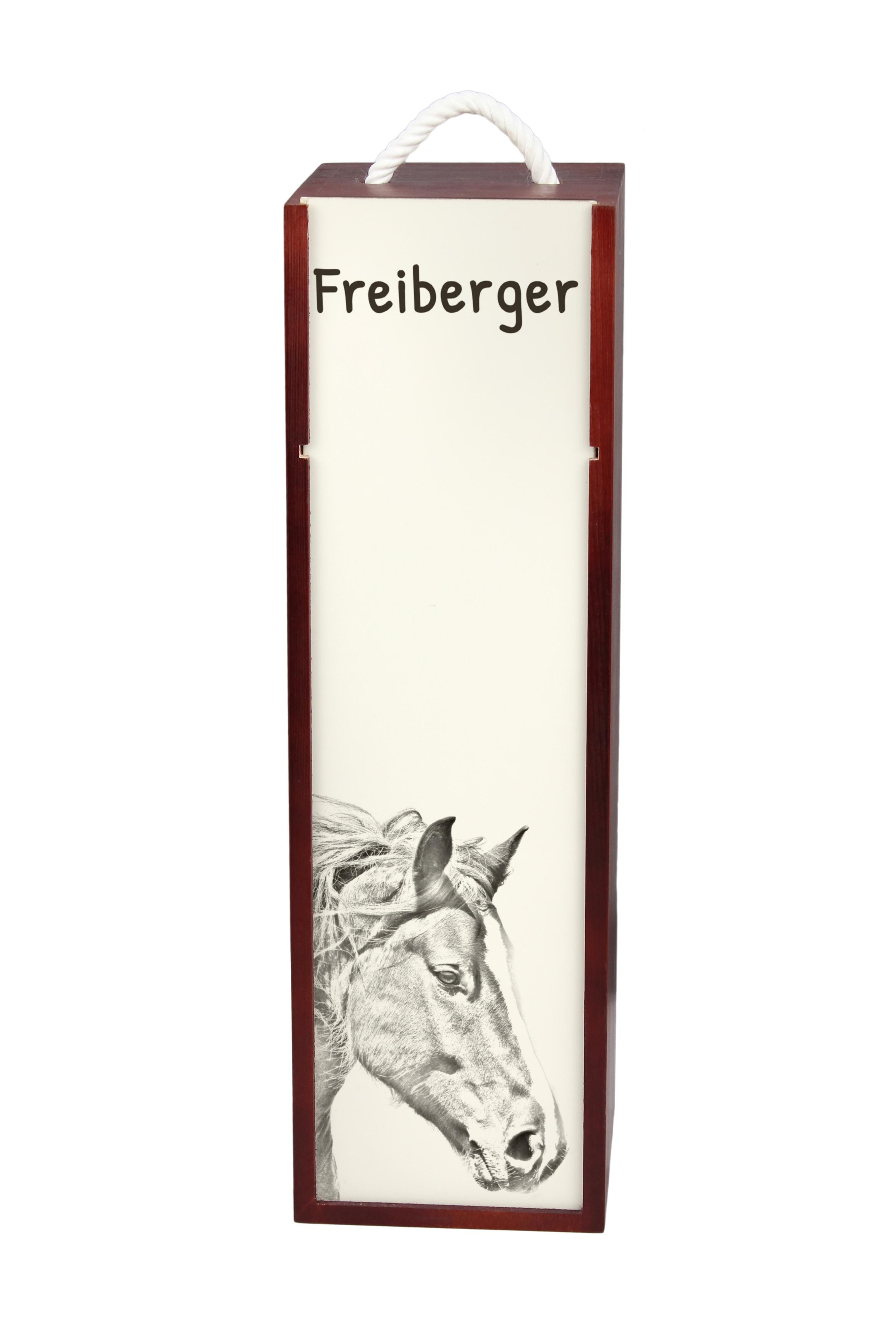 Freiberger - винна коробка з конем, алкогольна коробка з графікою, персоналізована подарункова коробка від бренду Art-Dog коричневий
Freiberger - винна коробка з конем, алкогольна коробка з графікою, персоналізована подарункова коробка від бренду Art-Dog коричневий