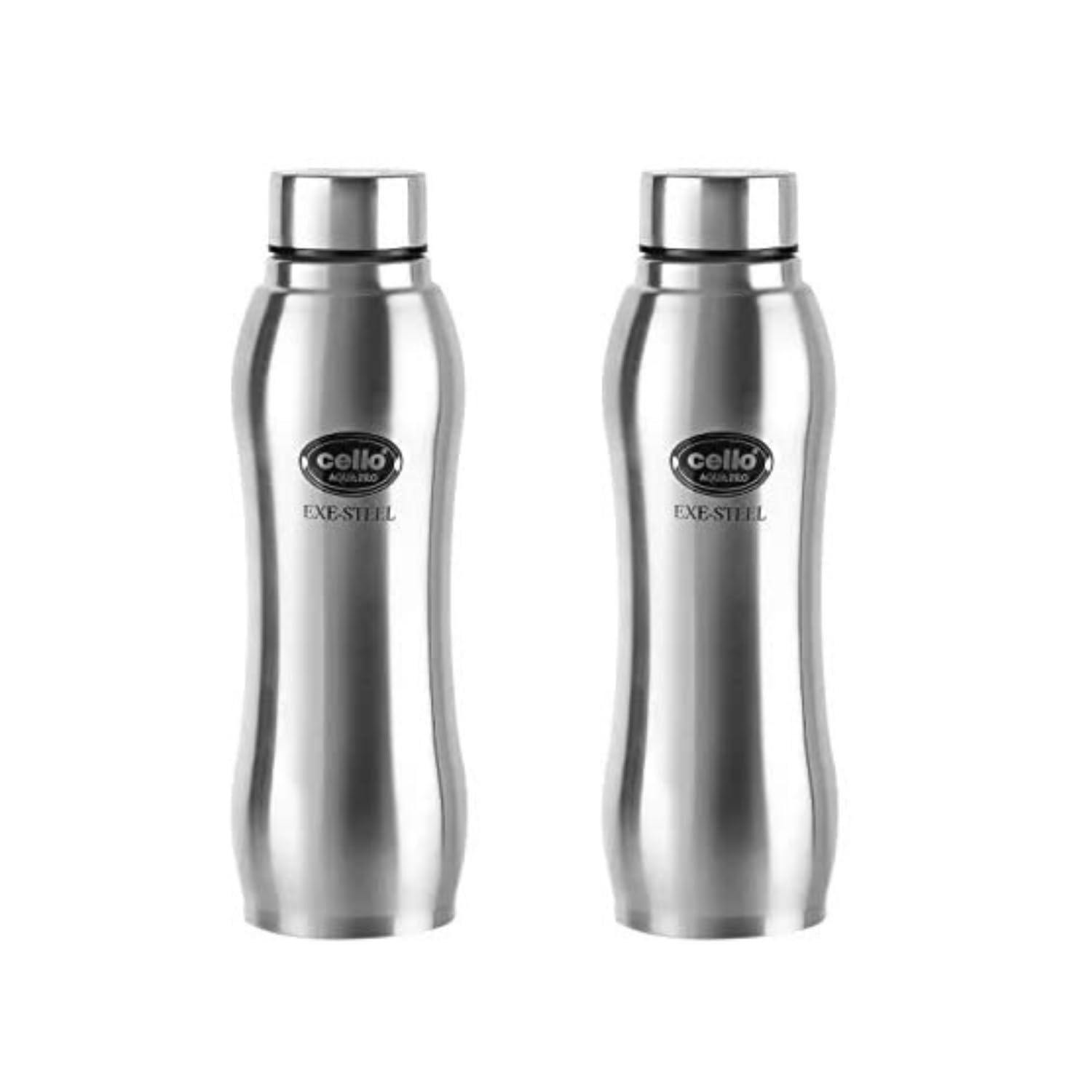 Набор из 2 бутылок для воды из нержавеющей стали Cello | 1000 мл Герметичные бутылки для спортзала, офиса, путешествий | Воздухонепроницаемые, пищевой класс, серебристый
Набор из 2 бутылок для воды из нержавеющей стали Cello | 1000 мл Герметичные бутылки для спортзала, офиса, путешествий | Воздухонепроницаемые, пищевой класс, серебристый