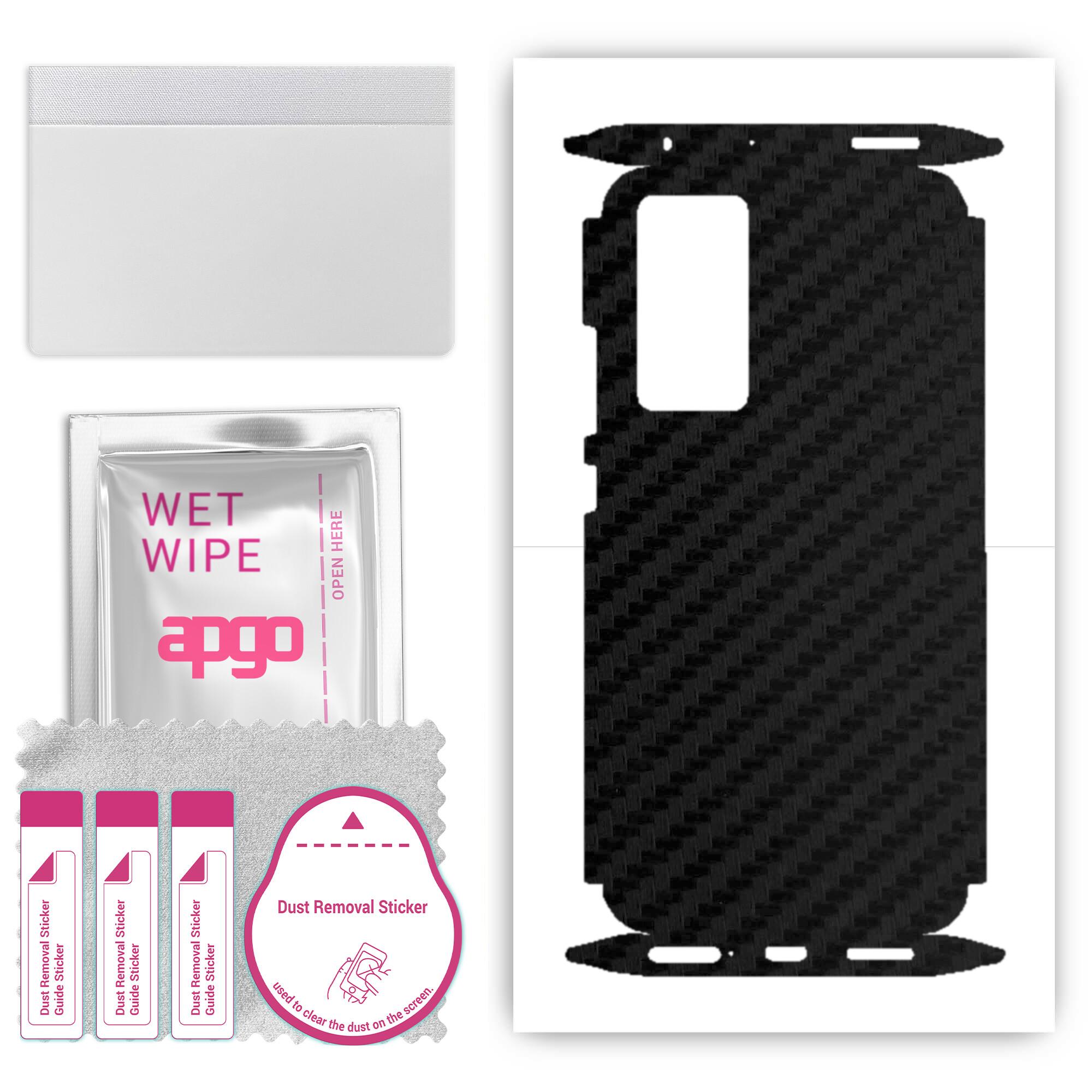 apgo Protective Skin Sticker for the back+sides compatible with Xiaomi 12X, Full Wrap Film, Foil, Vinyl - Pattern Carbon Black
apgo Protective Skin Sticker for the back+sides compatible with Xiaomi 12X, Full Wrap Film, Foil, Vinyl - Pattern Carbon Black