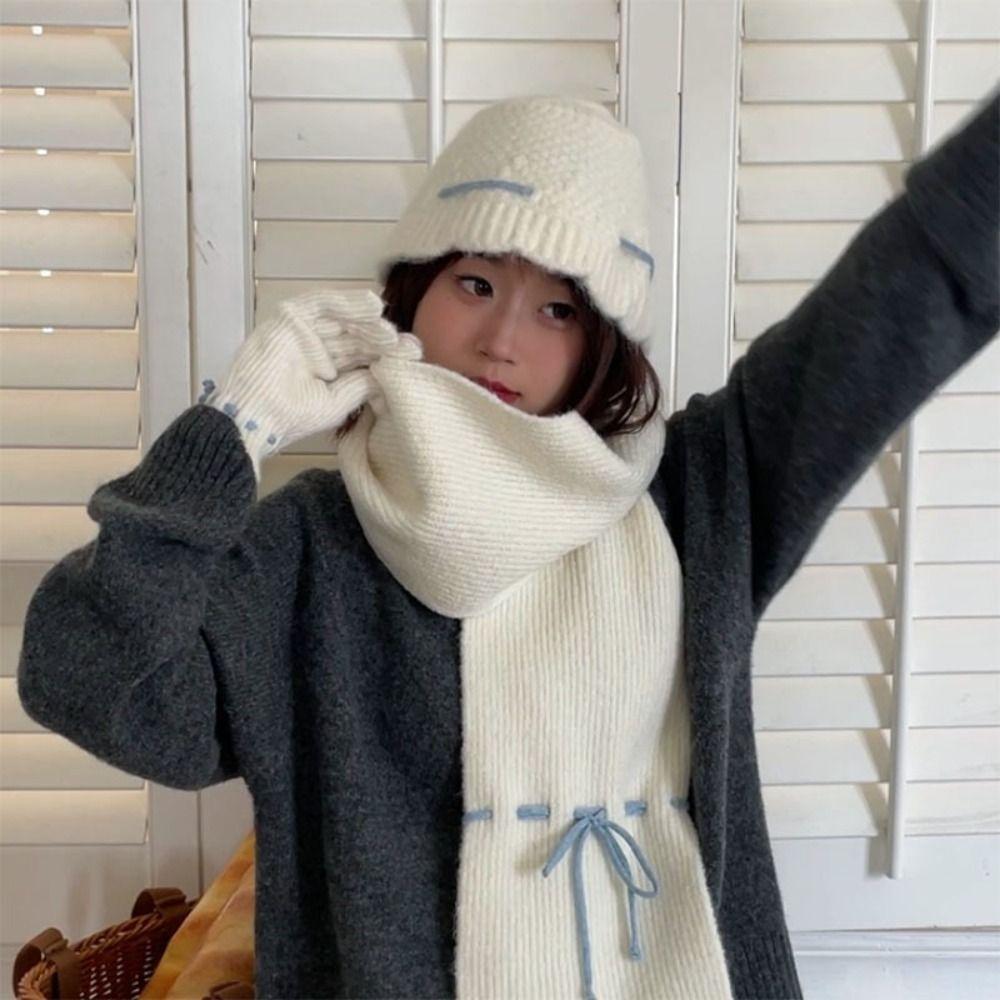 Cute Wool Bowknot Scarf Warm Winter Gloves Fashion Bow Drawstring Hat Outdoor Grey Hat
Cute Wool Bowknot Scarf Warm Winter Gloves Fashion Bow Drawstring Hat Outdoor Grey Hat