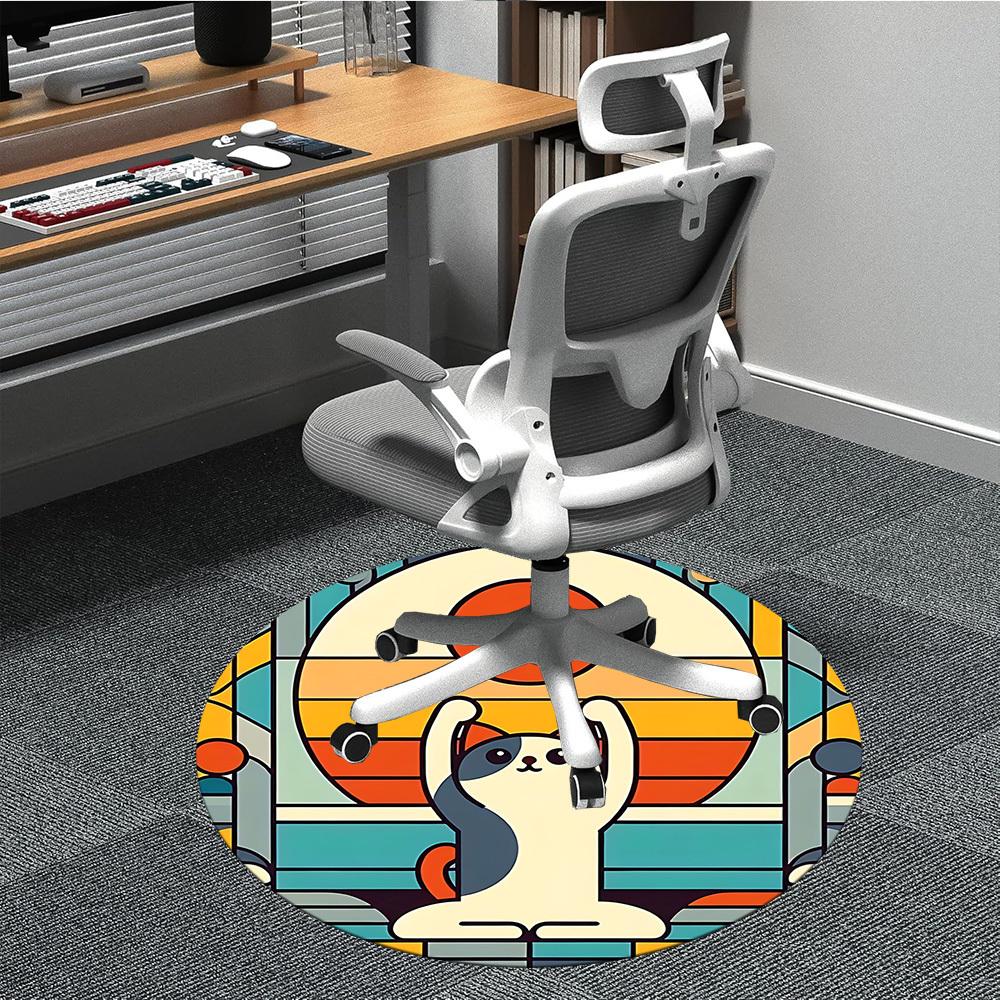 1pc Cat Sunset Office Round Area Rug, Indoor Mat Suitable For Office, Under Office Chairs Bedroom Living Room Home Decor, Room Deco198 80cm by 80cm
1pc Cat Sunset Office Round Area Rug, Indoor Mat Suitable For Office, Under Office Chairs Bedroom Living Room Home Decor, Room Deco198 80cm by 80cm