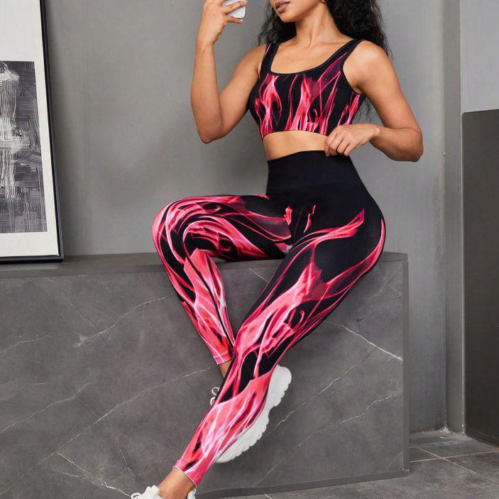 European-American Tie-Dye Aurora Yoga Set: High-Waist Tummy Control Leggings & Bra Small
European-American Tie-Dye Aurora Yoga Set: High-Waist Tummy Control Leggings & Bra Small