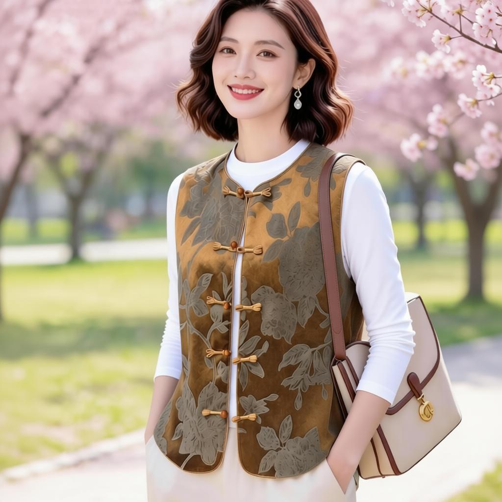 2026 Spring Collection: Chinese Style Vest for Women - High-End Fashion Waistcoat 5XL (150-165 jin) кавовий
2026 Spring Collection: Chinese Style Vest for Women - High-End Fashion Waistcoat 5XL (150-165 jin) кавовий