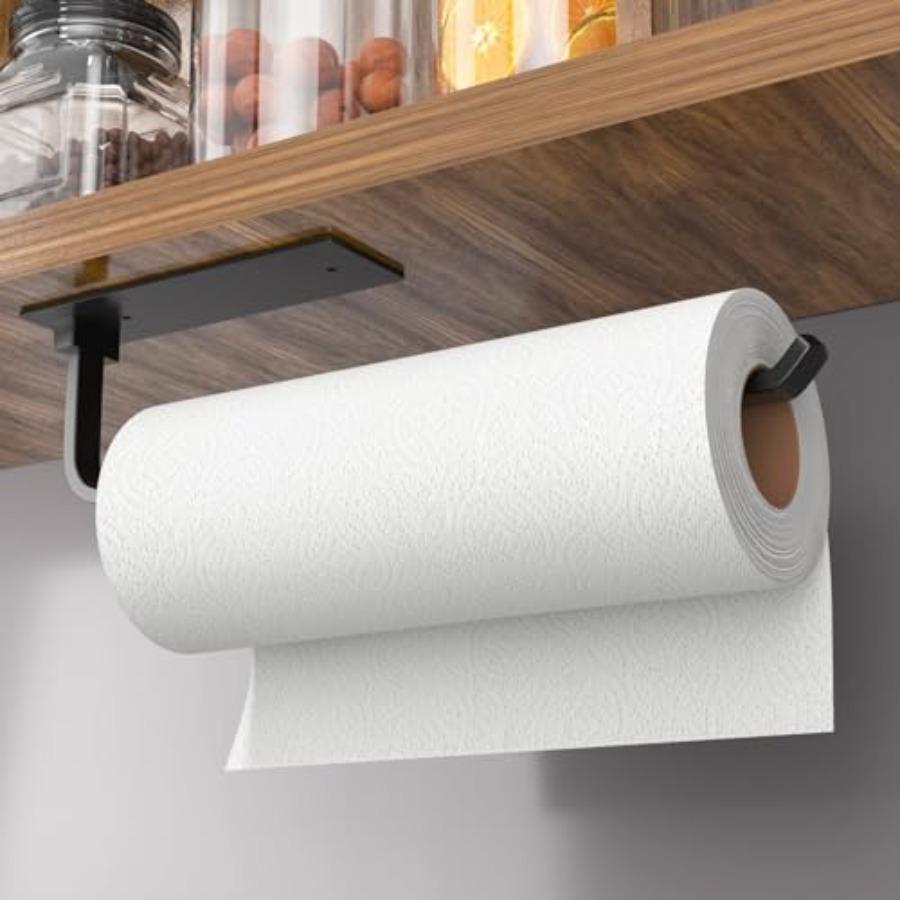 Paper Towel Holder for Kitchen Under Cabinet Matte Black Aluminum Self-Adhesive or Drilling Dispenser Lighter but Stronger Than United States
Paper Towel Holder for Kitchen Under Cabinet Matte Black Aluminum Self-Adhesive or Drilling Dispenser Lighter but Stronger Than United States