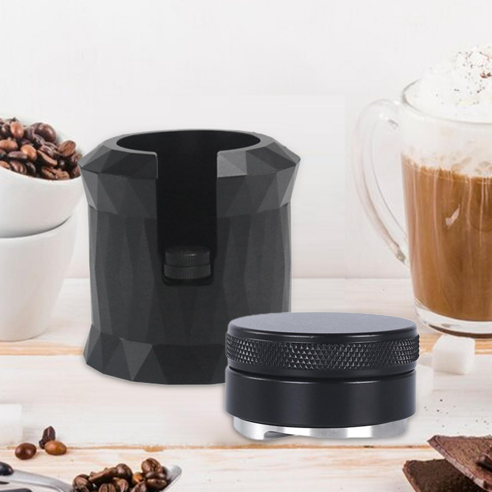 Coffee Filter Tamper Holder Aluminum Alloy Sturdy Parts Home Cafe Stable Espresso Tamping Station 58MM чорний
Coffee Filter Tamper Holder Aluminum Alloy Sturdy Parts Home Cafe Stable Espresso Tamping Station 58MM чорний