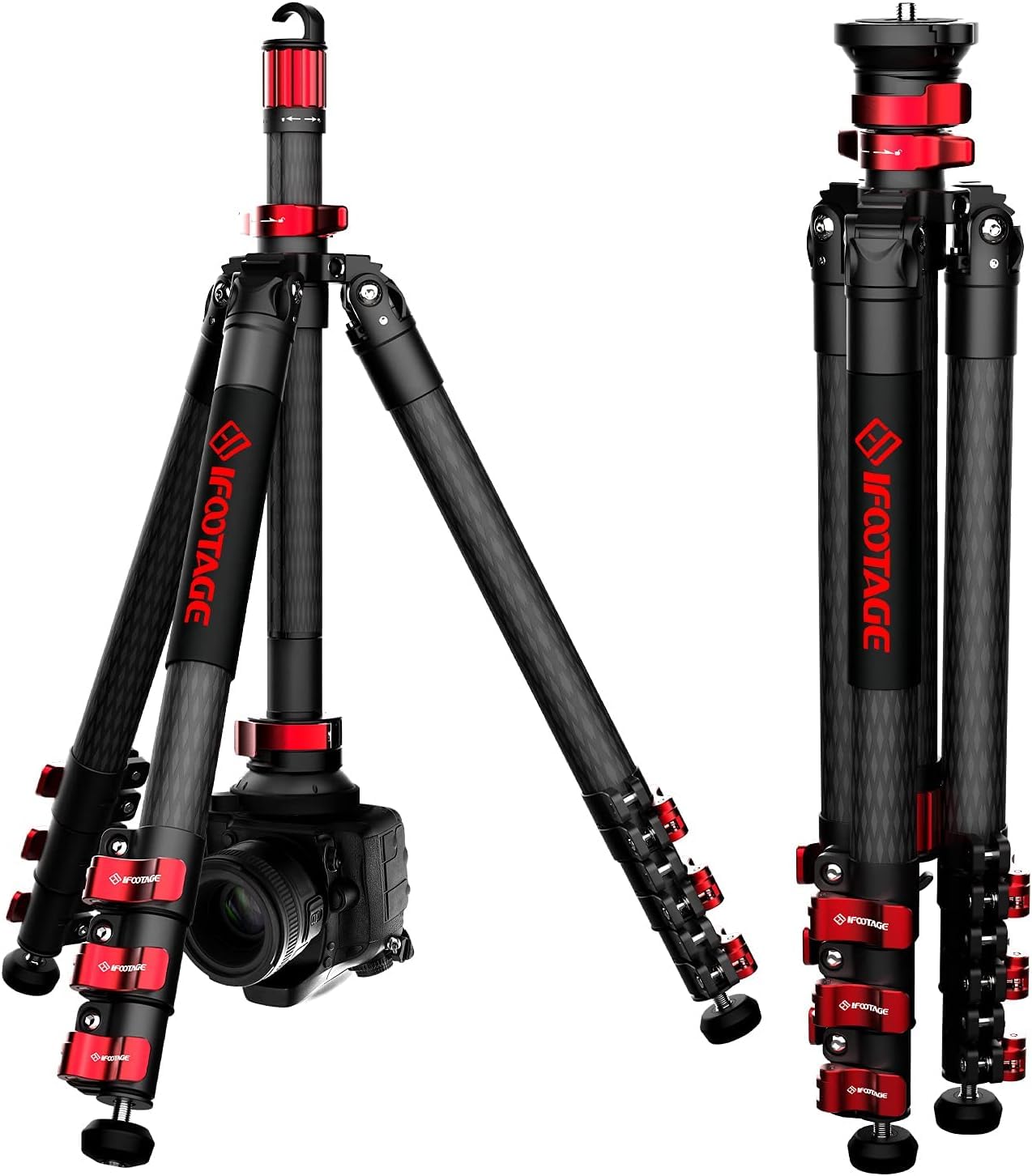 IFOOTAGE Tripod TC5S, Carbon Fiber Tripod for Cameras, 150cm Professional Video Camera Tripod, 4 Tiers, with Center Pole, Compatible with Canon,
IFOOTAGE Tripod TC5S, Carbon Fiber Tripod for Cameras, 150cm Professional Video Camera Tripod, 4 Tiers, with Center Pole, Compatible with Canon,