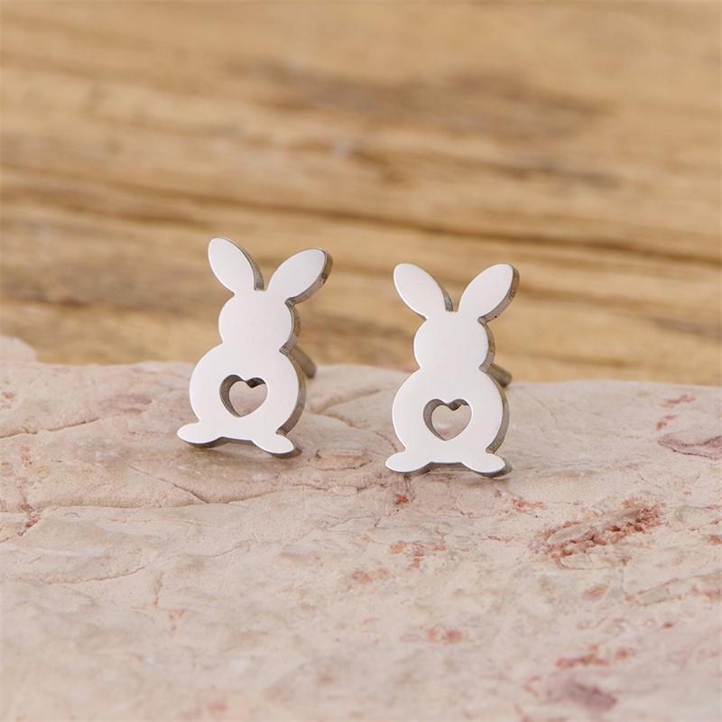 1 Pair Stainless Steel Hollow Love Heart Bunny Stud Earrings Women Minimalist Cute Rabbit Earings Piercing Zircon Best Gift
1 Pair Stainless Steel Hollow Love Heart Bunny Stud Earrings Women Minimalist Cute Rabbit Earings Piercing Zircon Best Gift