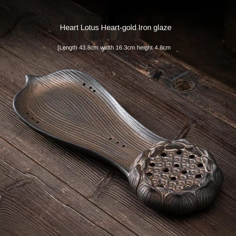 Japanese Heart Lotus Heart Dry Pour Tea Tray Ceramic Kung Fu Household Vintage Water Storage Water Storage Type Tea Table
Japanese Heart Lotus Heart Dry Pour Tea Tray Ceramic Kung Fu Household Vintage Water Storage Water Storage Type Tea Table