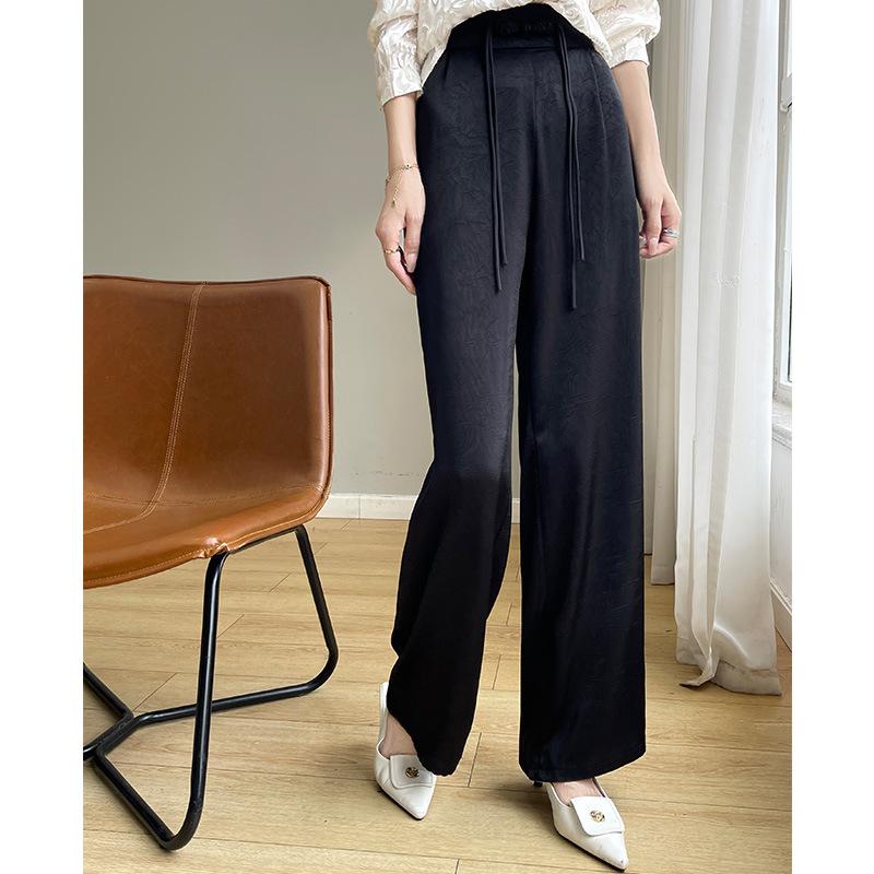 Everyday Wide-leg Pants for Women In Summer Thin Elastic High Waisted Slimming Draped Straight-leg Floor Trousers Acetate Satin Pants XL чорний
Everyday Wide-leg Pants for Women In Summer Thin Elastic High Waisted Slimming Draped Straight-leg Floor Trousers Acetate Satin Pants XL чорний
