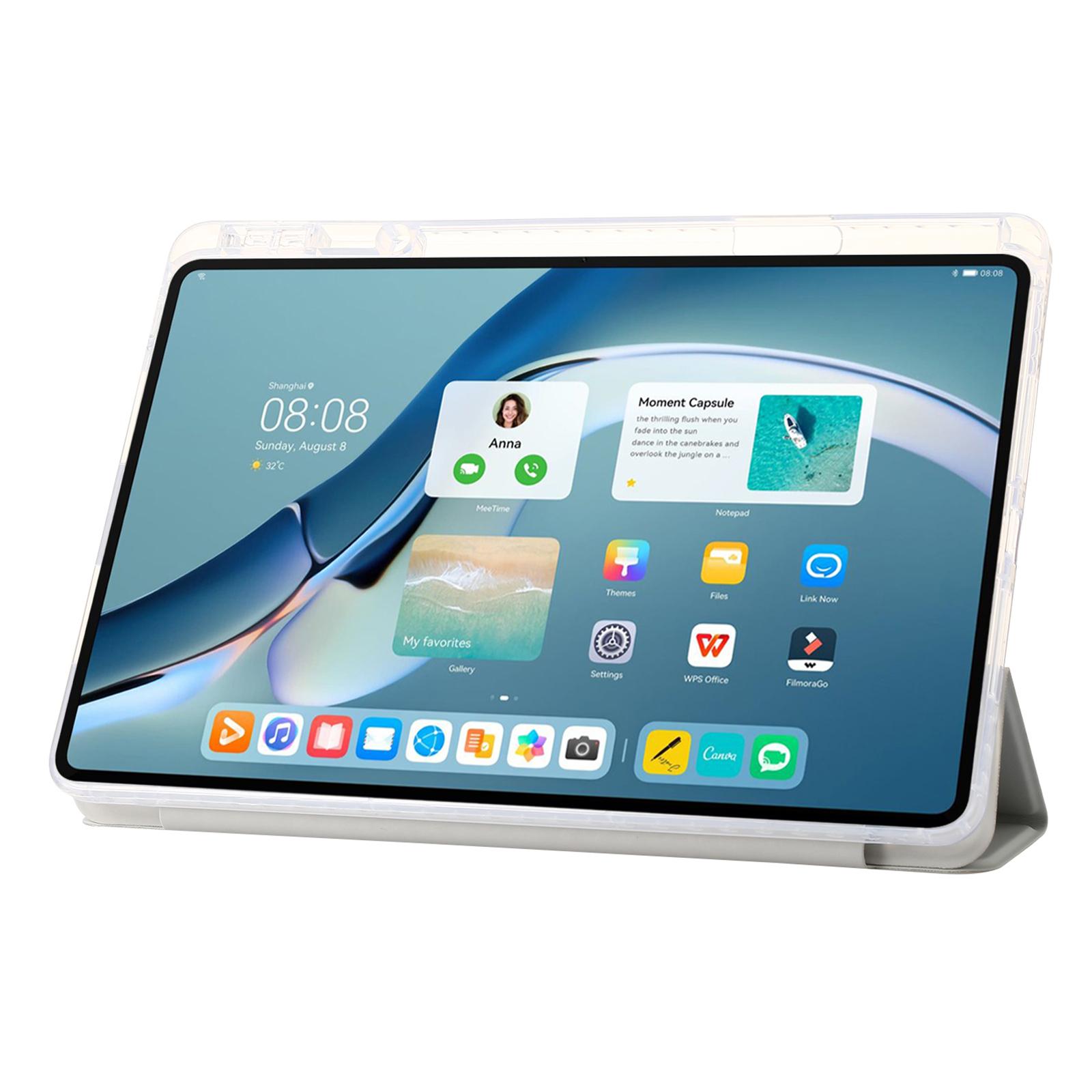 For Huawei MatePad 11 (2021)/(2023) Case Leather+TPU+Clear Acrylic Tri-fold Stand Cover Grey
For Huawei MatePad 11 (2021)/(2023) Case Leather+TPU+Clear Acrylic Tri-fold Stand Cover Grey