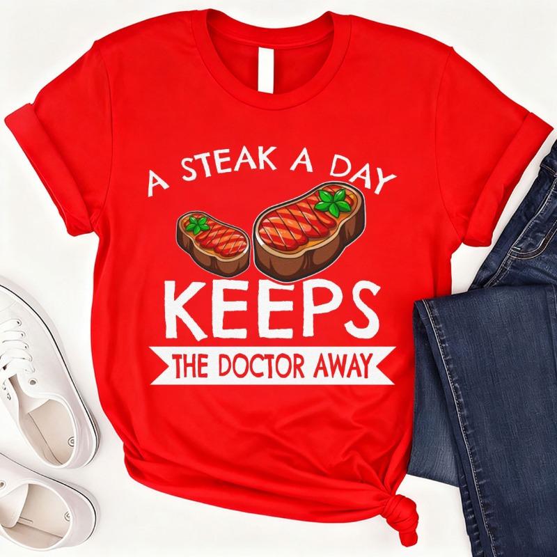 Funny Carnivore TShirt Steak A Day Meat Lover Gift Crew Neck Short Sleeve Cotton Top All Seasons Casual Fashion Outdoors Tees 4XL
Funny Carnivore TShirt Steak A Day Meat Lover Gift Crew Neck Short Sleeve Cotton Top All Seasons Casual Fashion Outdoors Tees 4XL