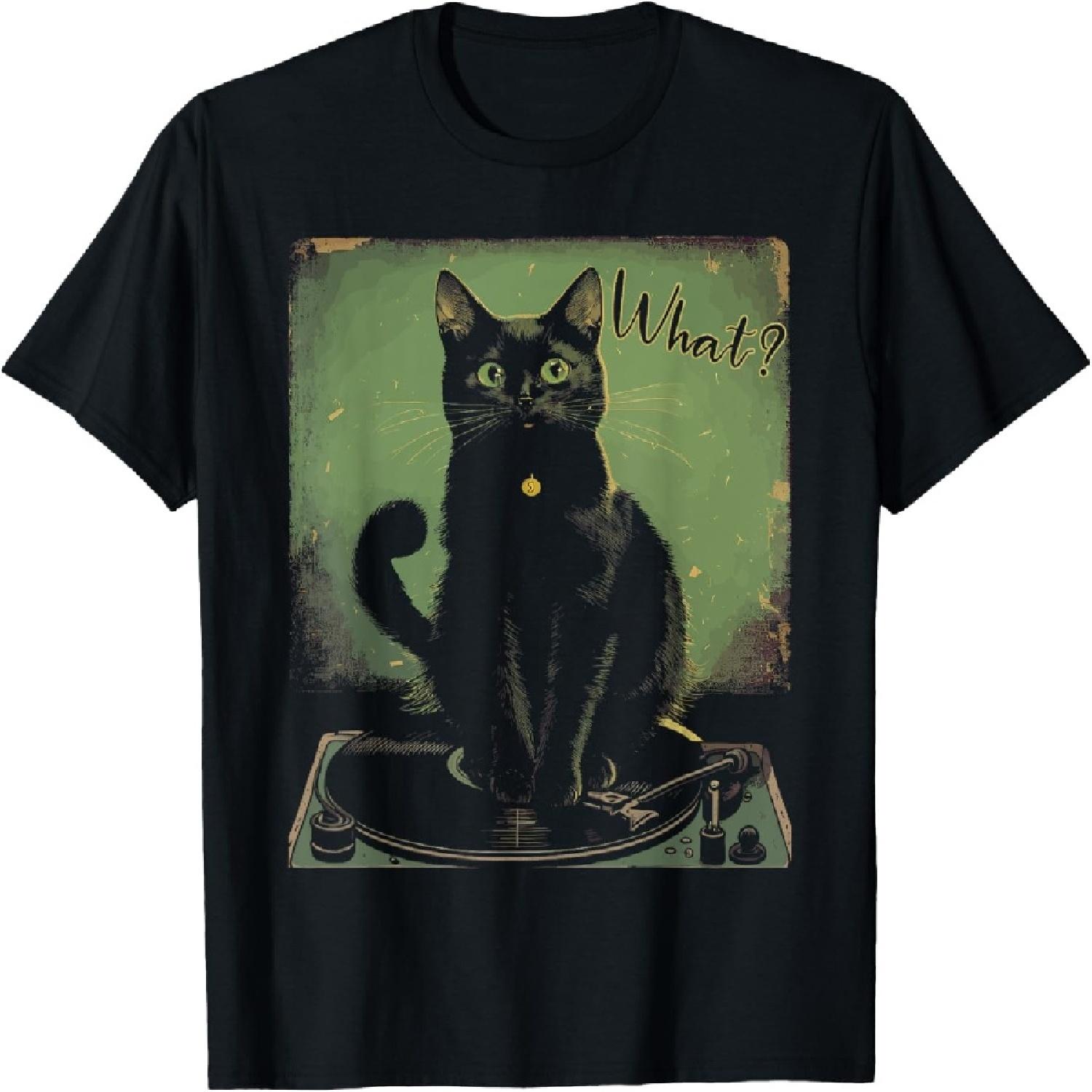 Black Cat Sitting On Vinyl Record Player Women Men T-Shirt XXXXXL різнокольоровий
Black Cat Sitting On Vinyl Record Player Women Men T-Shirt XXXXXL різнокольоровий