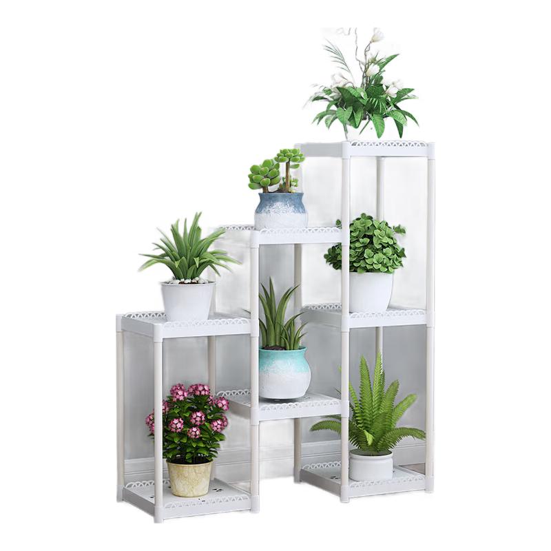 Многоярусная пластиковая подставка для цветов для помещений
Многоярусная пластиковая подставка для цветов для помещений