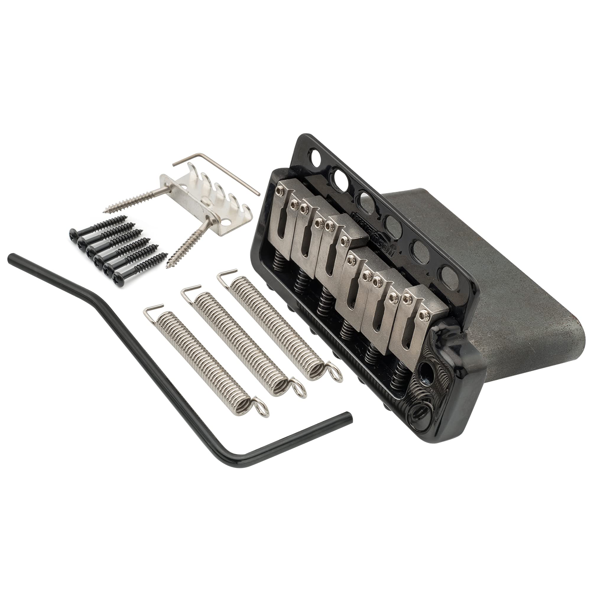 Wilkinson WVP6-SB 10.8mm 5+1 Hole Tremolo Bridge Unit with Stainless Steel Saddles and Full Steel Block for Imported/Japanese Strat Guitars, Black
Wilkinson WVP6-SB 10.8mm 5+1 Hole Tremolo Bridge Unit with Stainless Steel Saddles and Full Steel Block for Imported/Japanese Strat Guitars, Black