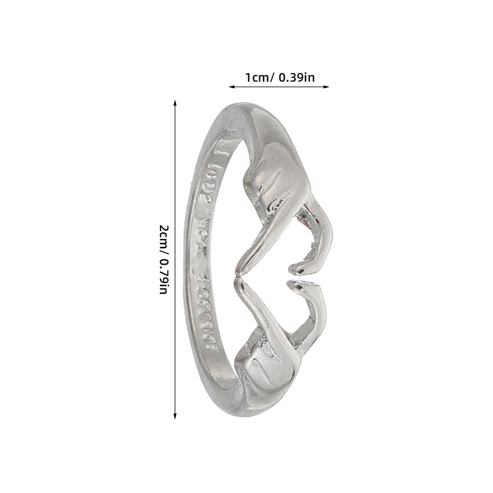 Fashion Open Ring for Women Made of Fade Resistant Alloy Bright Color Delicate Design Hug Ring for Couples Mothers Day Gift срібний
Fashion Open Ring for Women Made of Fade Resistant Alloy Bright Color Delicate Design Hug Ring for Couples Mothers Day Gift срібний