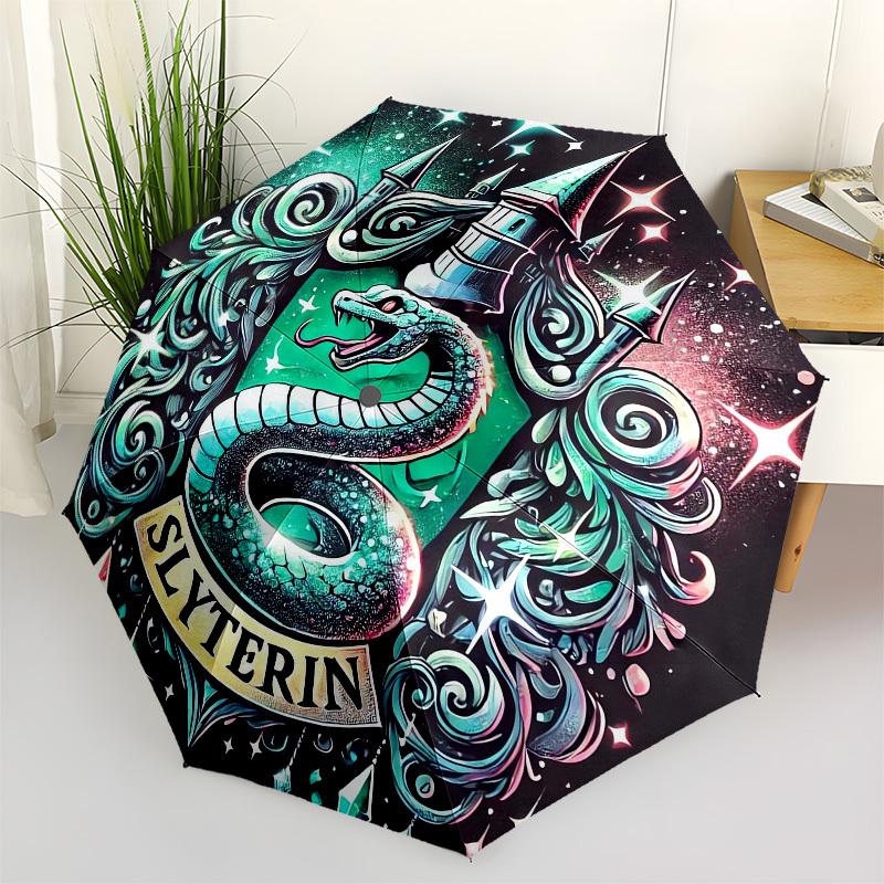 1pc Slytherin Crest with Serpent and Castle Umbrella with Plastic Handle,Cartoon Pattern,Suitable for All Seasons Multi-functional Umbrella378
1pc Slytherin Crest with Serpent and Castle Umbrella with Plastic Handle,Cartoon Pattern,Suitable for All Seasons Multi-functional Umbrella378