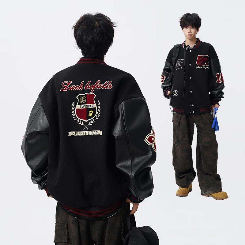 MEDE Men s American Style Embroidered Wool Blend Flight Jacket S
MEDE Men s American Style Embroidered Wool Blend Flight Jacket S