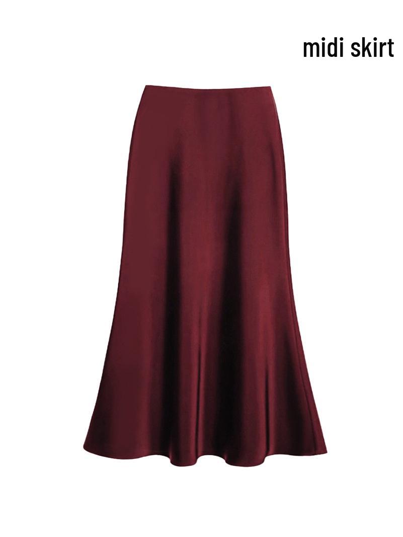 Французька Розкішна Імітація Атласу Спідниця Міді з Високою Талією та Хвостом Русалки для Жінок M
Французька Розкішна Імітація Атласу Спідниця Міді з Високою Талією та Хвостом Русалки для Жінок M