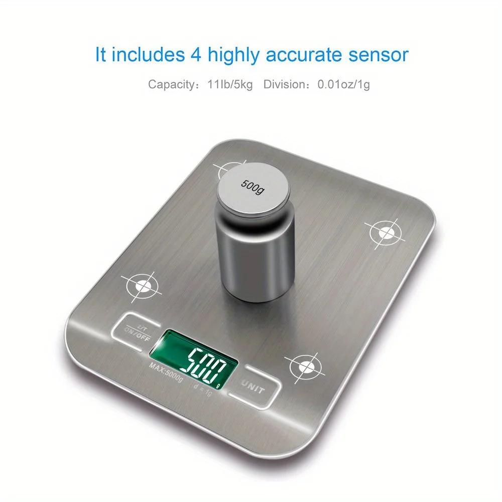 Stainless Steel Digital Kitchen Scale 10kg 5kg Precision Electronic Food Scale For Cooking And Baking Measuring Tools 5Kg серебряный
Stainless Steel Digital Kitchen Scale 10kg 5kg Precision Electronic Food Scale For Cooking And Baking Measuring Tools 5Kg серебряный